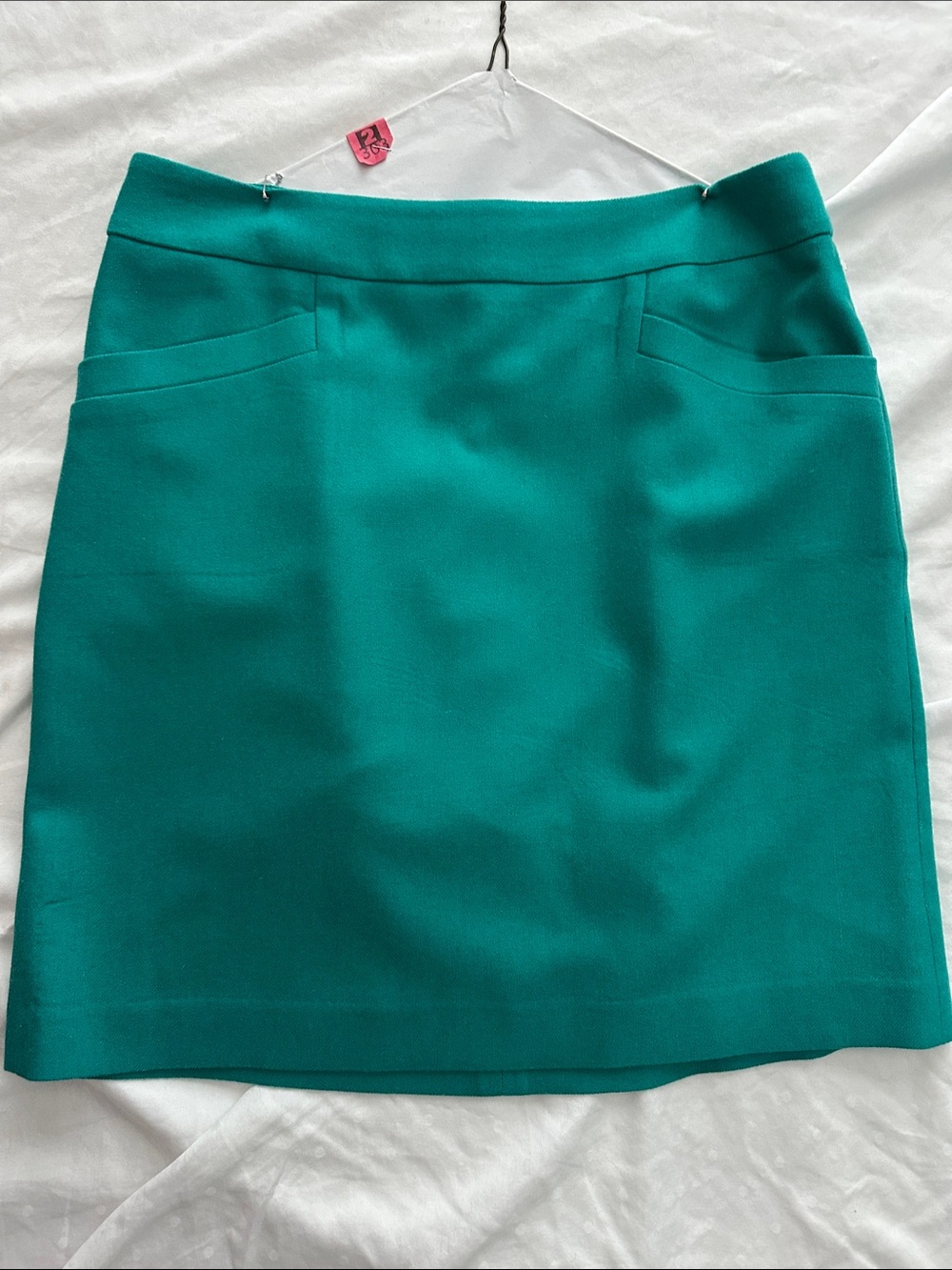 Ann Taylor Teal Mini Pencil Skirt